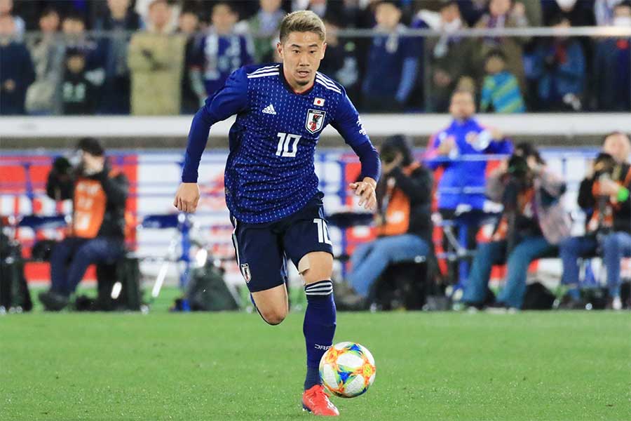 ロシアW杯以来の代表復帰を果たしたMF香川真司【写真：Noriko NAGANO】