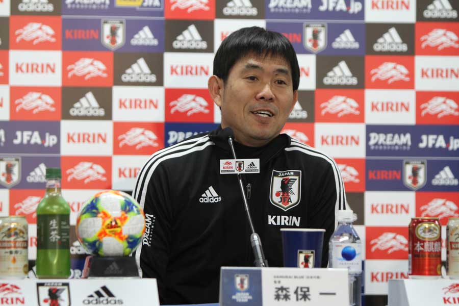 森保監督は、できるだけ多くの選手を起用したい旨を明かした【写真：Football ZONE web】