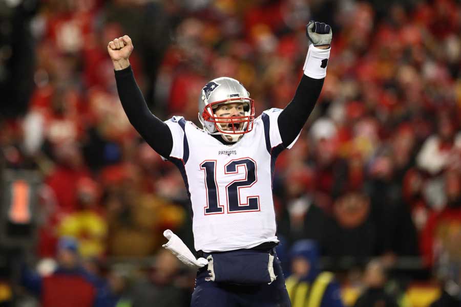 NFLプレーヤーのトム・ブレイディから、大きな刺激を受けているという【写真：Getty Images】