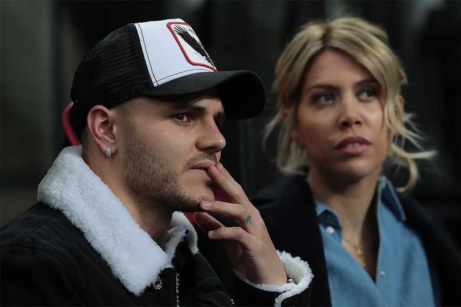 イカルディ（左）の妻であり、代理人を務めるワンダ・ナラ氏（右）【写真：Getty Images】