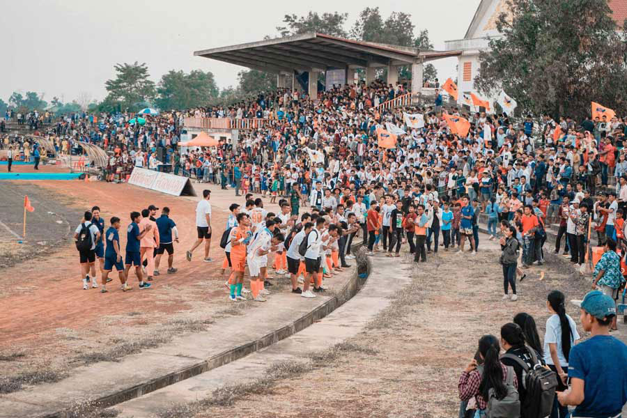 アンコールタイガーFCがカンボジアリーグ観客動員新記録を樹立した【写真提供：アンコールタイガーFC】