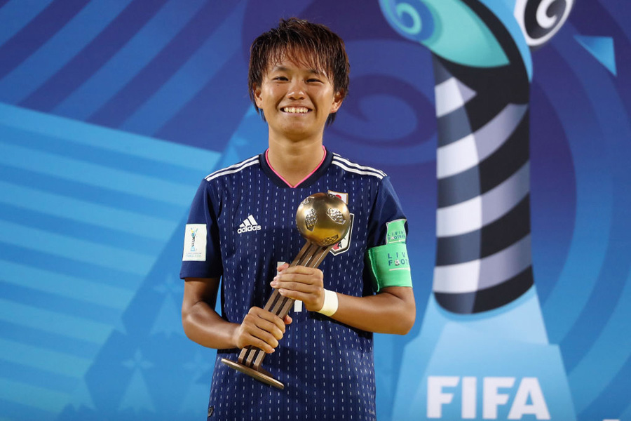 DF南は、昨年のU-20女子ワールドカップの優勝を主将として経験した【写真：Getty Images】