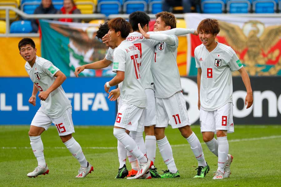 U-20日本代表の今大会初勝利にFIFAも称賛している【写真：Getty Images】