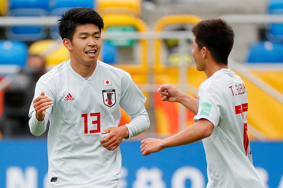 FW宮代大聖の2ゴールなどで3-0の快勝を収めたU-20日本代表【写真：Getty Images】