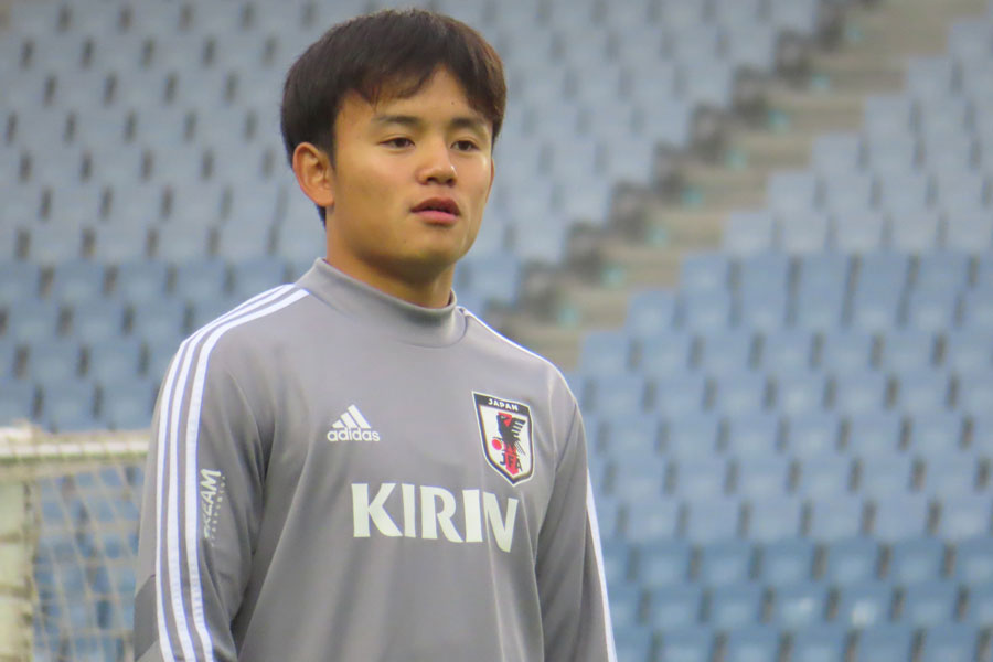 日本代表MF久保建英【写真：Football ZONE web】