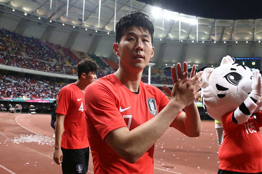 韓国代表のFWソン・フンミン【写真：Getty Images】