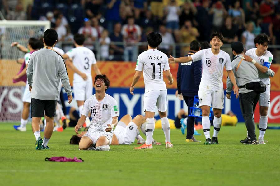 U-20W杯史上初となる決勝進出を果たした韓国代表【写真：Getty Images】