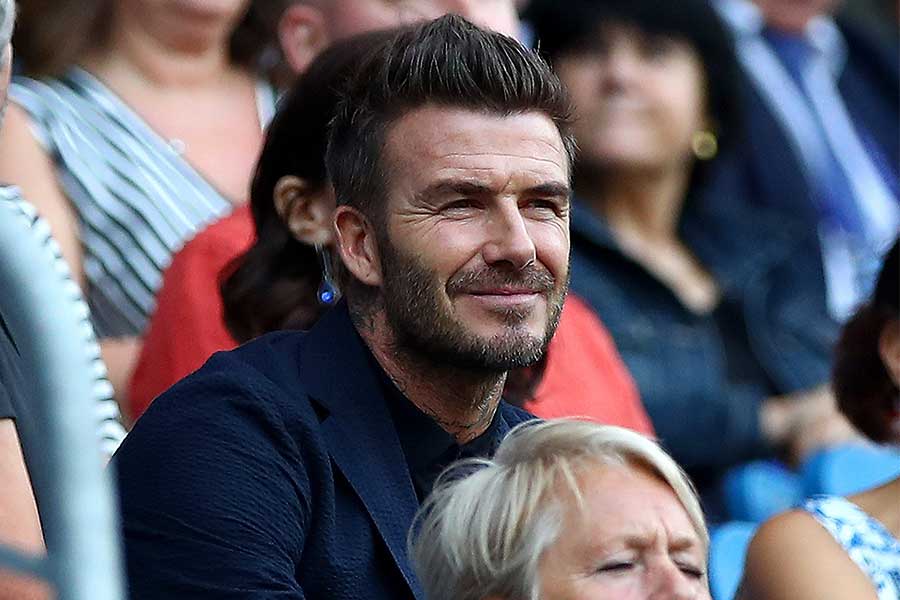 イングランド戦を観戦するベッカム氏【写真：Getty Images】