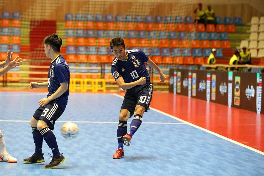 同点ゴールを決めたFP山田凱斗【写真：河合拓/Futsal X】