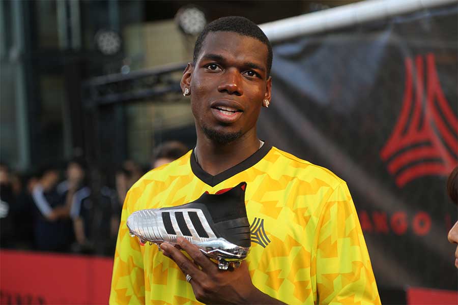 「アディダス」主催のイベントに参加したポグバ【写真：Football ZONE web】