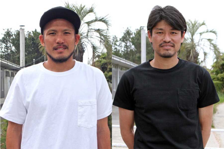 (左から) 鈴木惇、城後寿【写真:Football ZONE web】