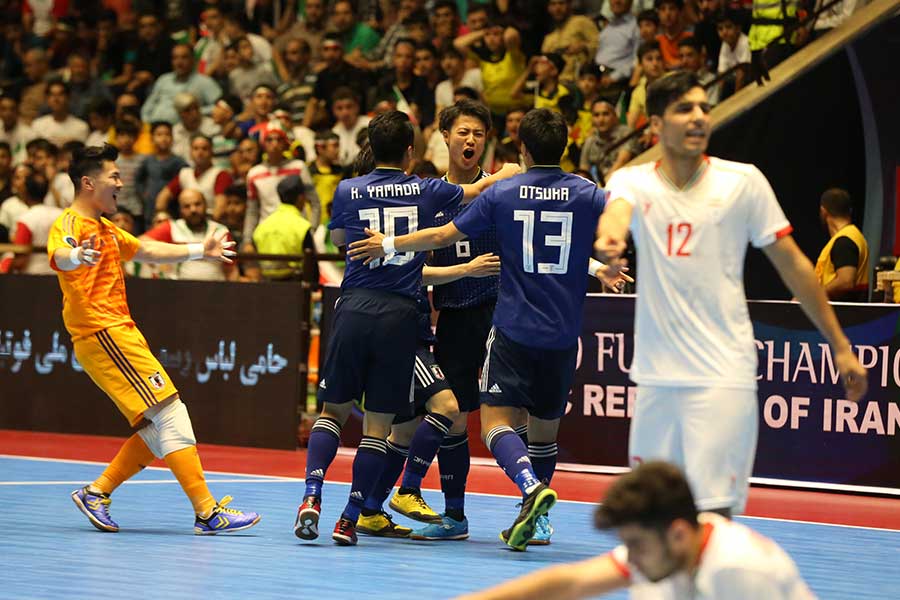 延長戦で王者イランを撃破したU-20フットサル日本代表【写真：河合拓/Futsal X】