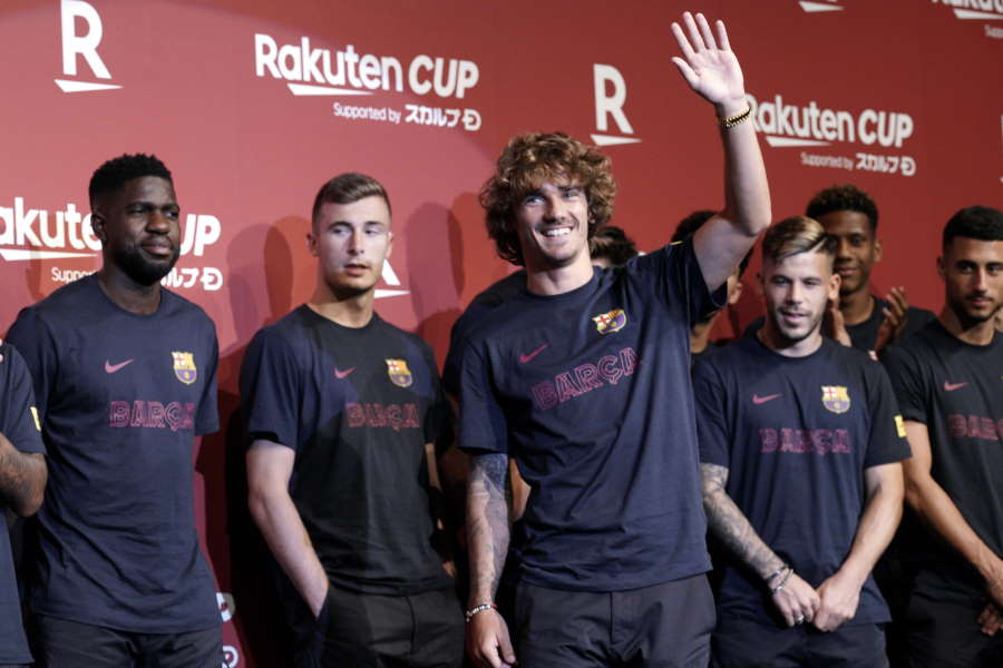 来日してRakuten CUPに参戦するバルセロナ【写真：AP】