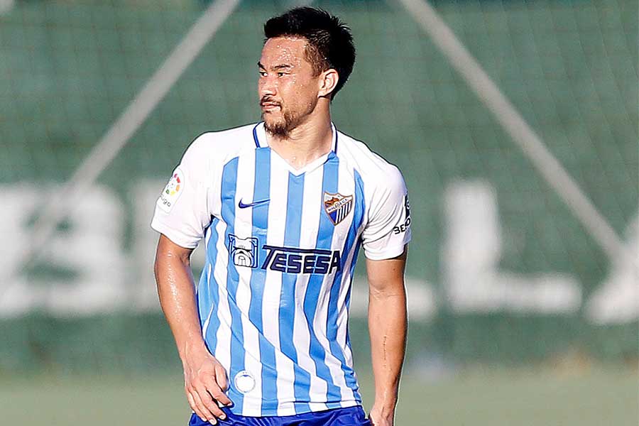 マラガに新加入したFW岡崎慎司【写真：Malaga CF】