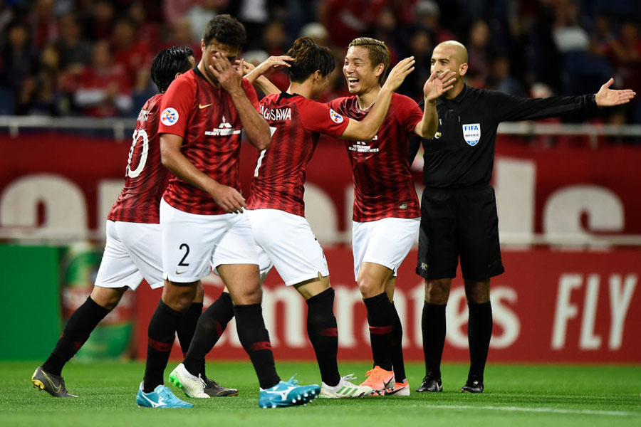 上海上港との準々決勝第1戦は、2-2のドローに終わった【写真：Getty Images】