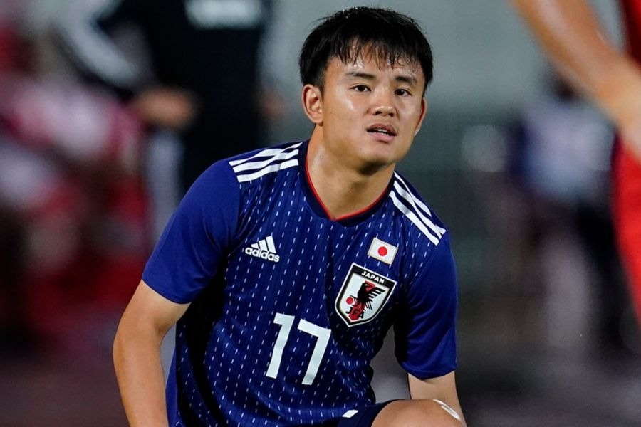後半途中出場のMF久保、フィニッシュの局面には絡めず【写真:Yukihito Taguchi】