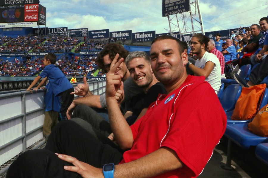 久保について語ったヘタフェサポーター【写真：Football ZONE web】