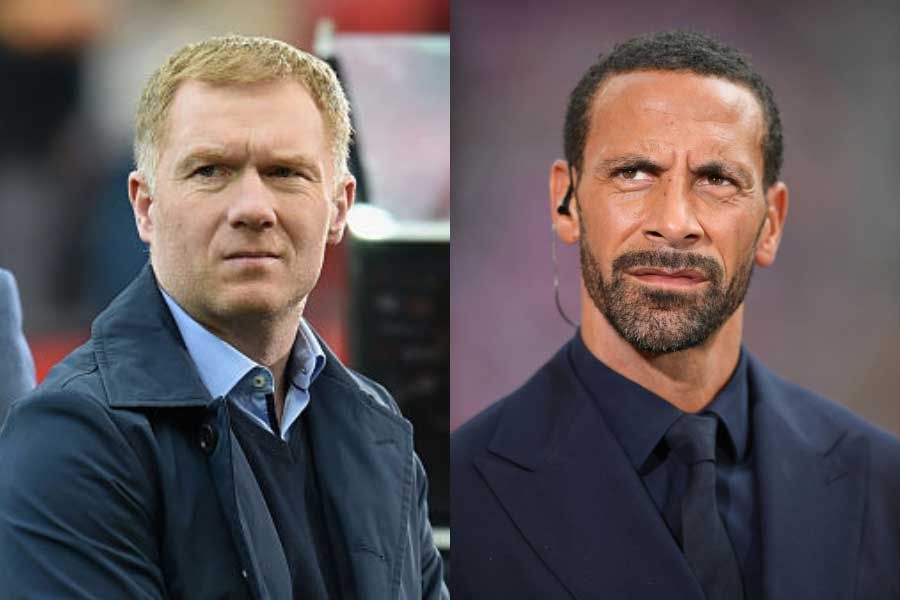 （左から）スコールズ氏、ファーディナンド氏【写真：Getty Images】