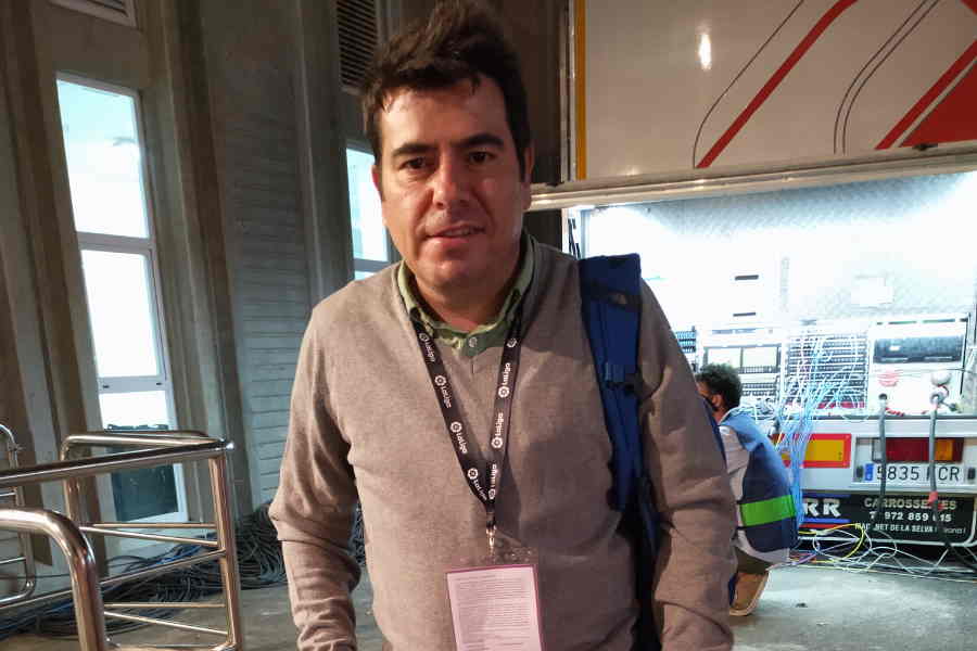 「カデナ・コペ」のレアル番記者ミゲル・アンヘル・ディアス氏【写真：高橋智行】