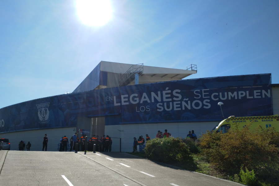 レガネスのホームスタジアム、「ムニシパル・デ・ブタルケ」【写真：高橋学】