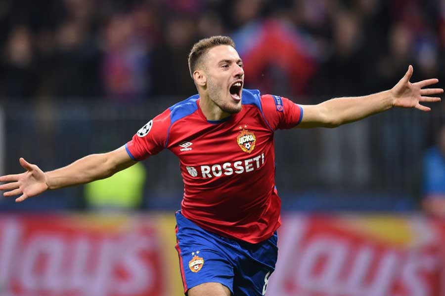 CSKAモスクワのMFニコラ・ブラシッチ【写真:Getty Images】