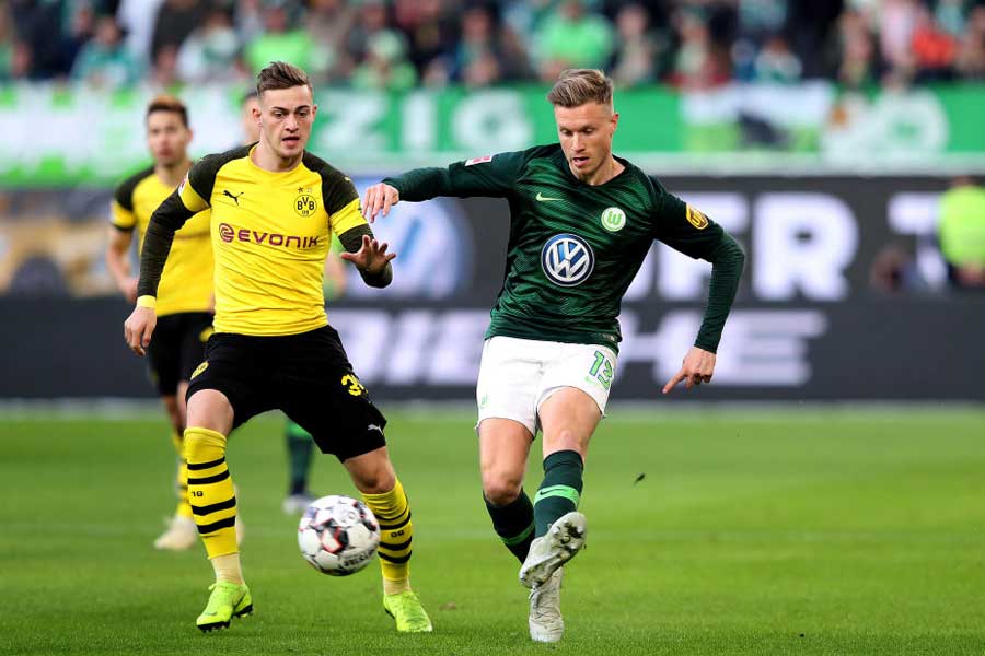 ドルトムントFWラーセン(左)【写真:Getty Images】