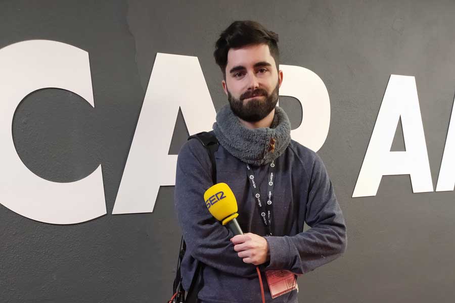 スペインラジオ局「カデナ・セール」のアルベルト・エルナンド記者【写真:高橋智行】