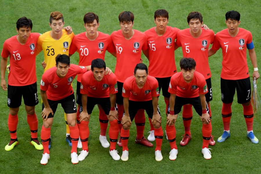 2試合連続で無観客試合を戦った韓国代表（写真は2018年のものです）【写真：Getty Images】