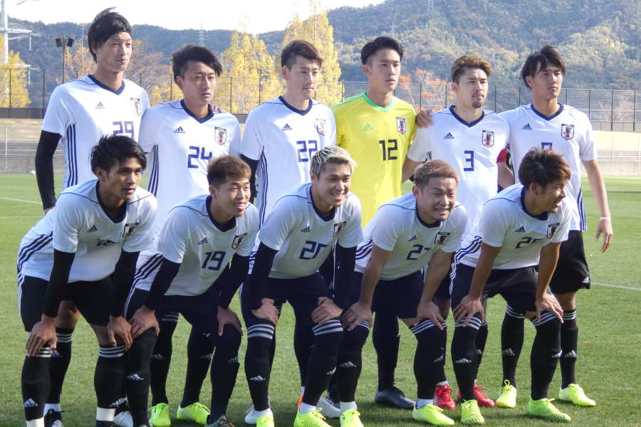 U-22日本代表は広島との練習試合で最終調整【写真：Football ZONE web】