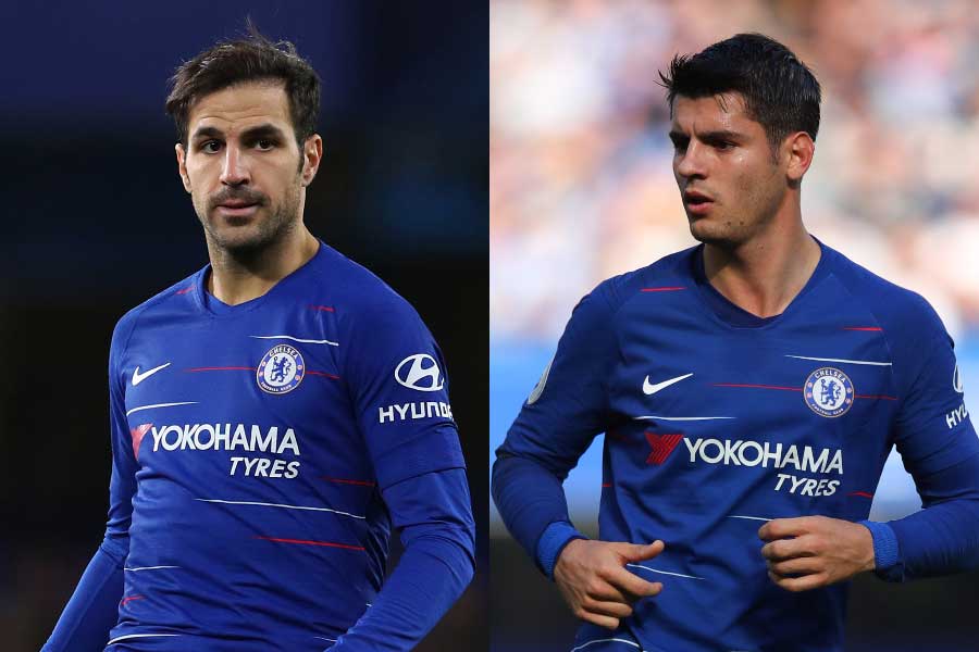 チェルシーのMFセスク（左）、FWモラタ（右）【写真：Getty Images】
