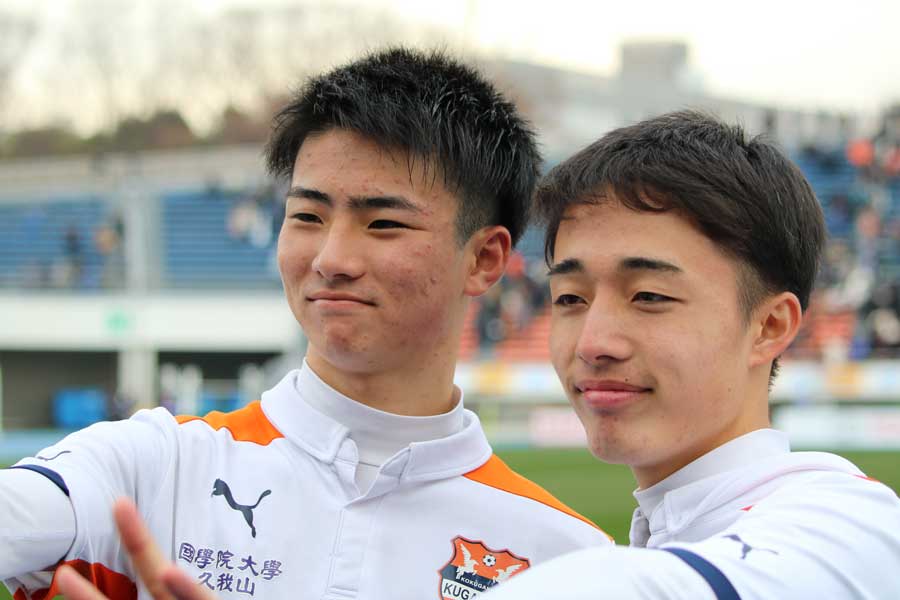 國學院久我山高校のエース2人【写真：Football ZONE web】