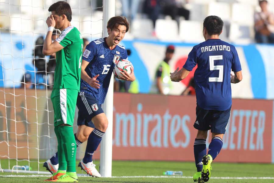 トルクメニスタン戦で2ゴールを決めた日本代表FW大迫【写真：ⒸAFC】