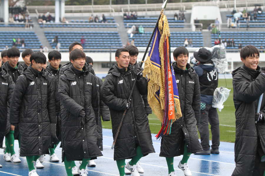 青森山田に敗れた昌平イレブン（写真は開会式のものです）【写真:Football ZONE web】