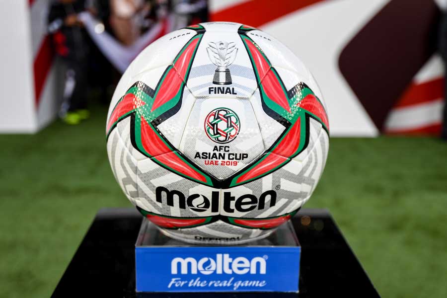アジアカップで使用されたモルテン社製の公式試合球【写真：AFC】