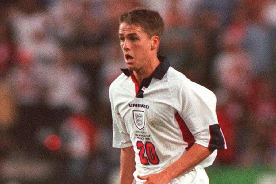 1998 オーウェン イングランド代表 20番 サッカーユニフォーム Lサイズ-