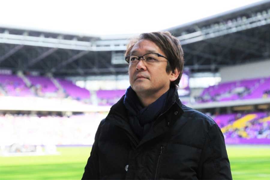 サンガスタジアムの設計を手掛けた上羽一輝さん　【写真：Noriko NAGANO】