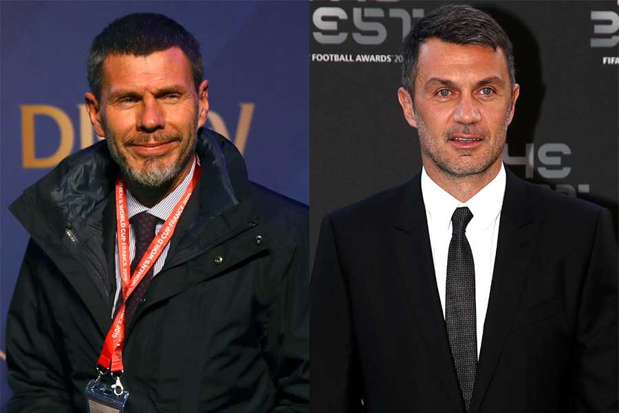 CFOを務めるズボニミール・ボバン氏(左)とTDのパオロ・マルディーニ氏【写真:Getty Images】