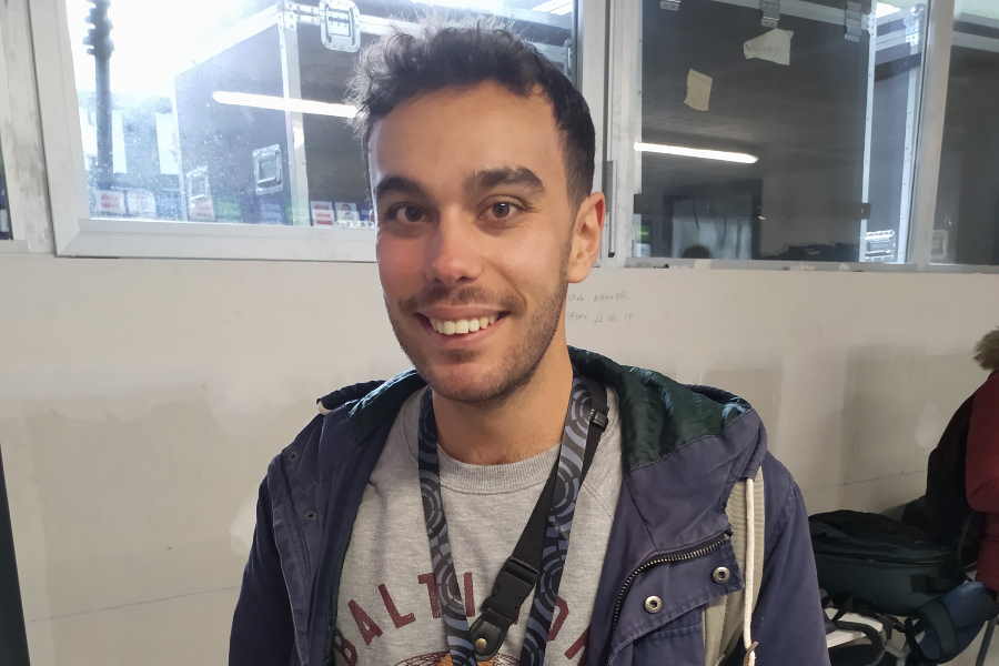 アルベルト・セルコス記者【写真：高橋智行】