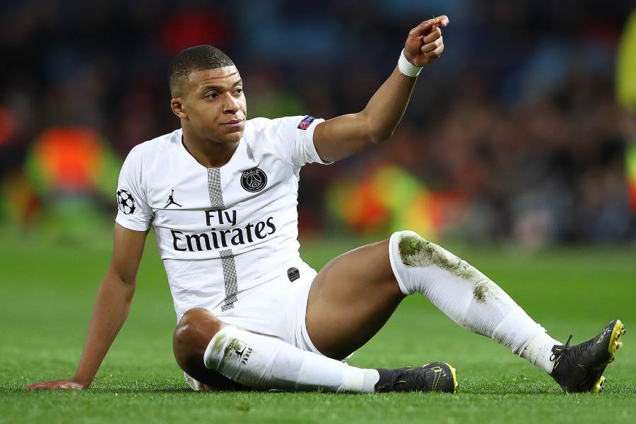 ストラスブール戦を欠場したFWムバッペ【写真:Getty Images】