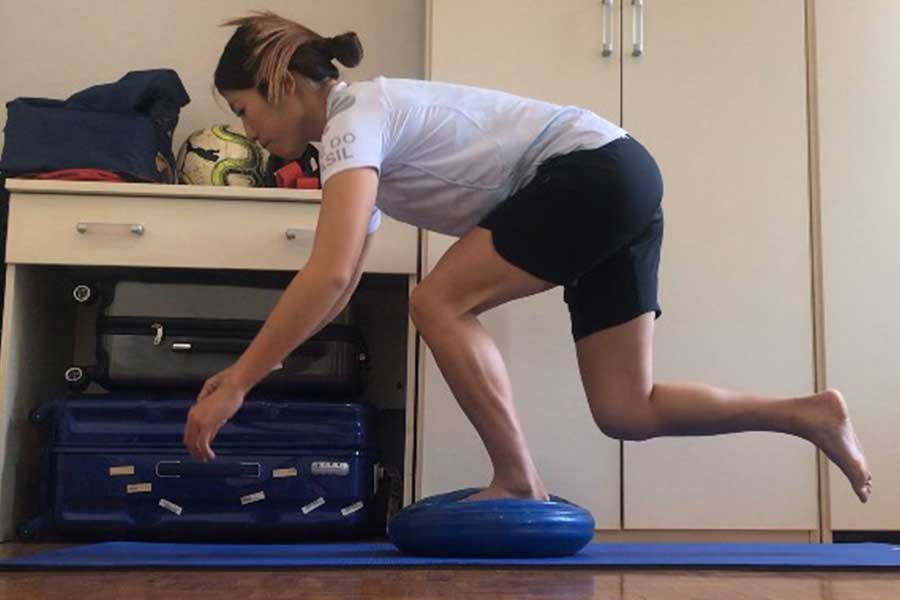 加藤みづほはイタリア挑戦を続けるために自宅でできることに努めている【写真：本人提供】