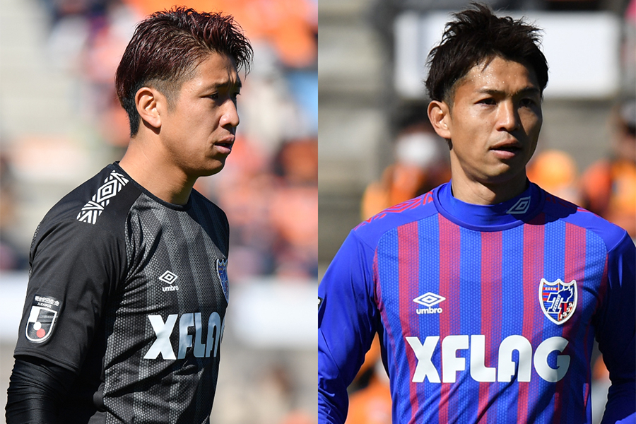 FC東京のGK林彰洋とDF森重真人【写真：小林 靖】