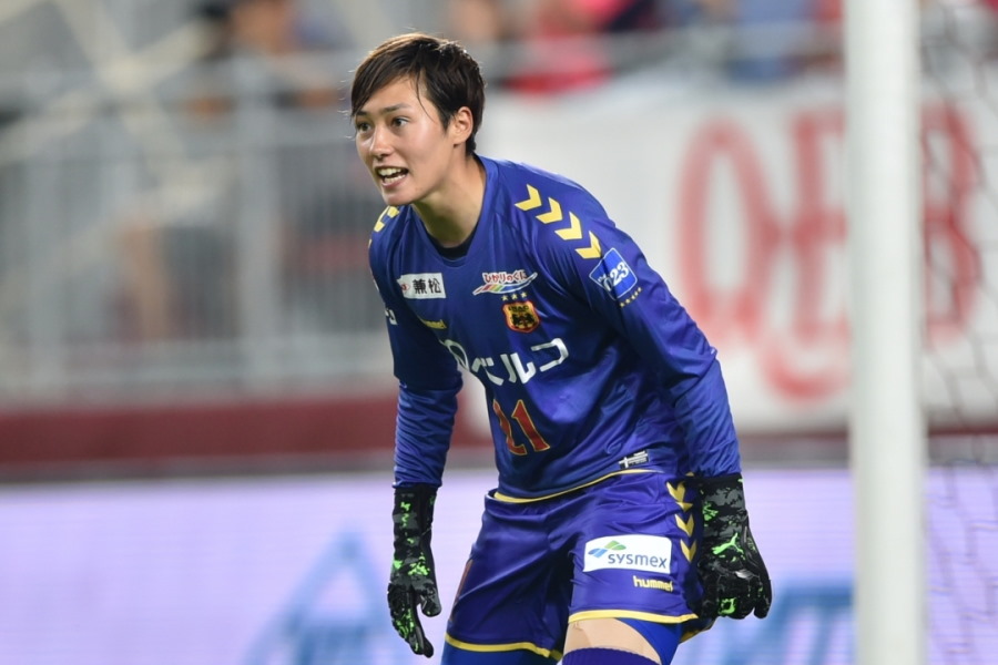 INAC神戸レオネッサのGKスタンボー華【写真：井上智博】