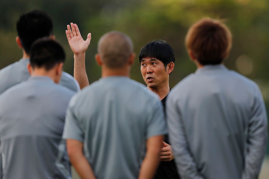 日本代表の森保監督【写真:AP】