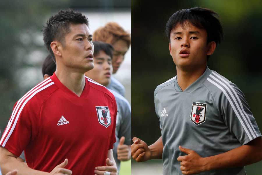 （左から）日本代表GK川島、MF久保【写真：Football ZONE web＆AP】