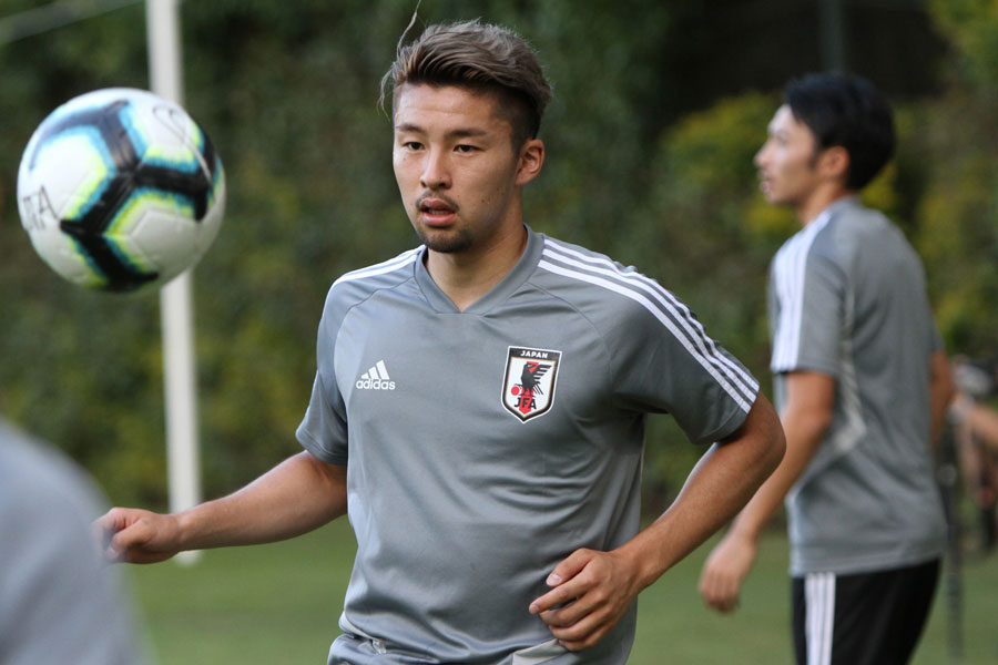 22歳のMF中山雄太は、チリ戦でのA代表デビューが注目される【写真：Football ZONE web】