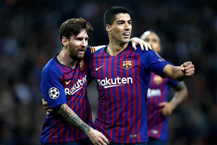 メッシ、スアレス共に32歳を迎え、チームとして高齢化が進むバルサ【写真：Getty Images】