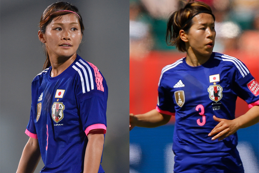 スカイ・ブルーFCのFW川澄奈穂美と日テレベレーザDF岩清水梓（写真はW杯のときのもの）【写真：Getty Images】