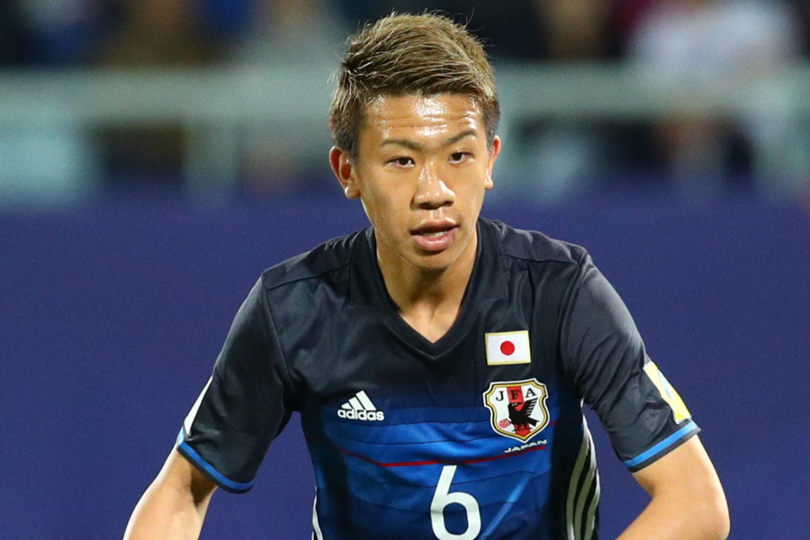 DF初瀬亮が“ゼロ角度弾”を披露（写真は2017年U-20W杯出場時のもの）【写真：Getty Images】