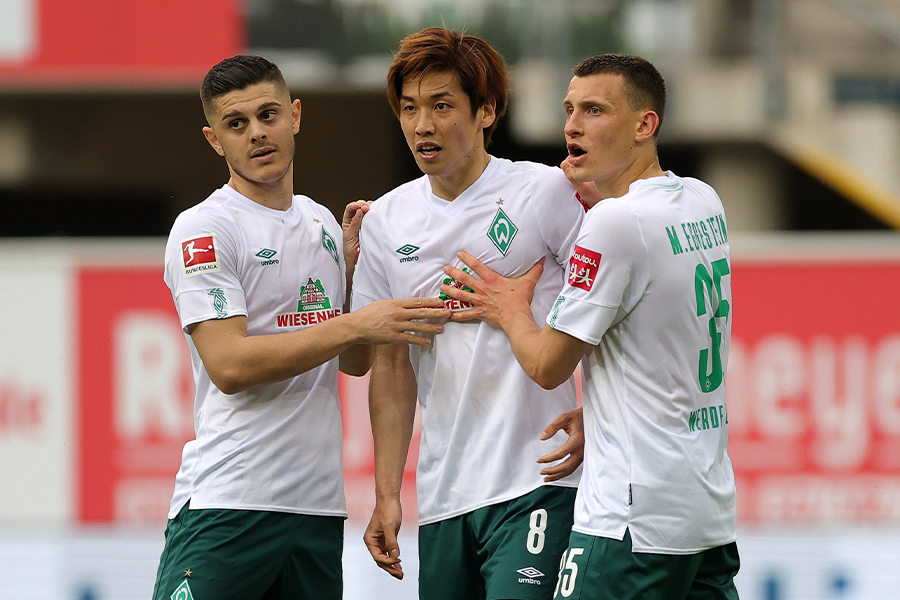 大迫勇也のゴールなどでブレーメンがパーダーボルンに勝利【写真:Getty Images】