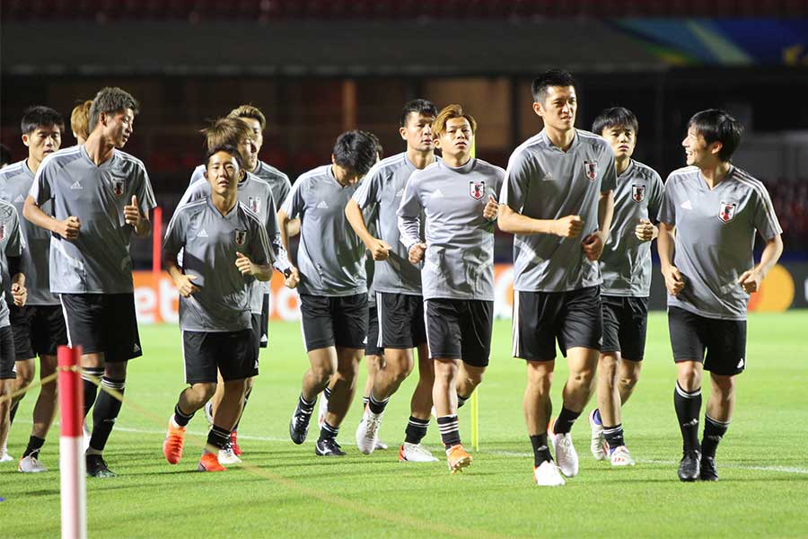 FIFAランキング16位のチリ代表と対戦する日本代表【写真：Football ZONE web】